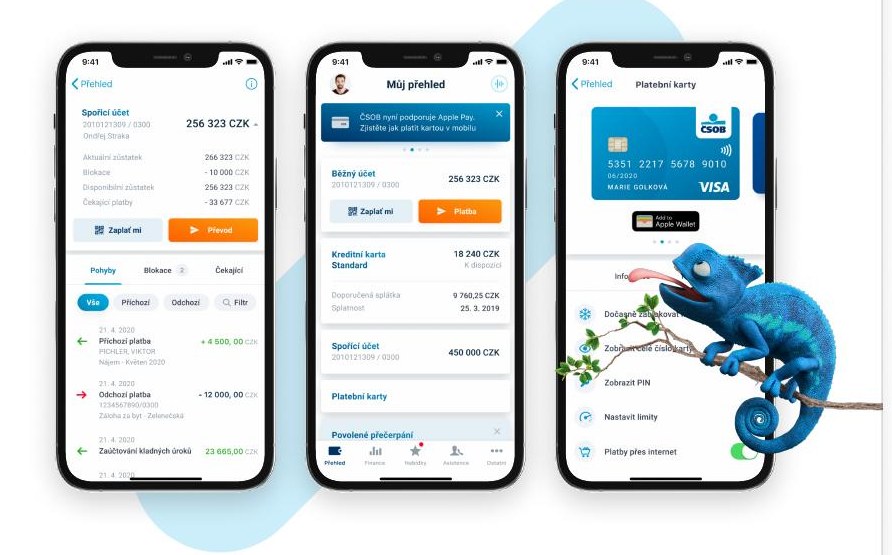 Ukázka řešení ČSOB Smart pro Československá obchodní banka (ČSOB)