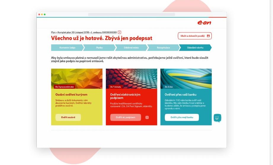 Ukázka řešení E.ON eContracts pro E.ON Energie, a.s.